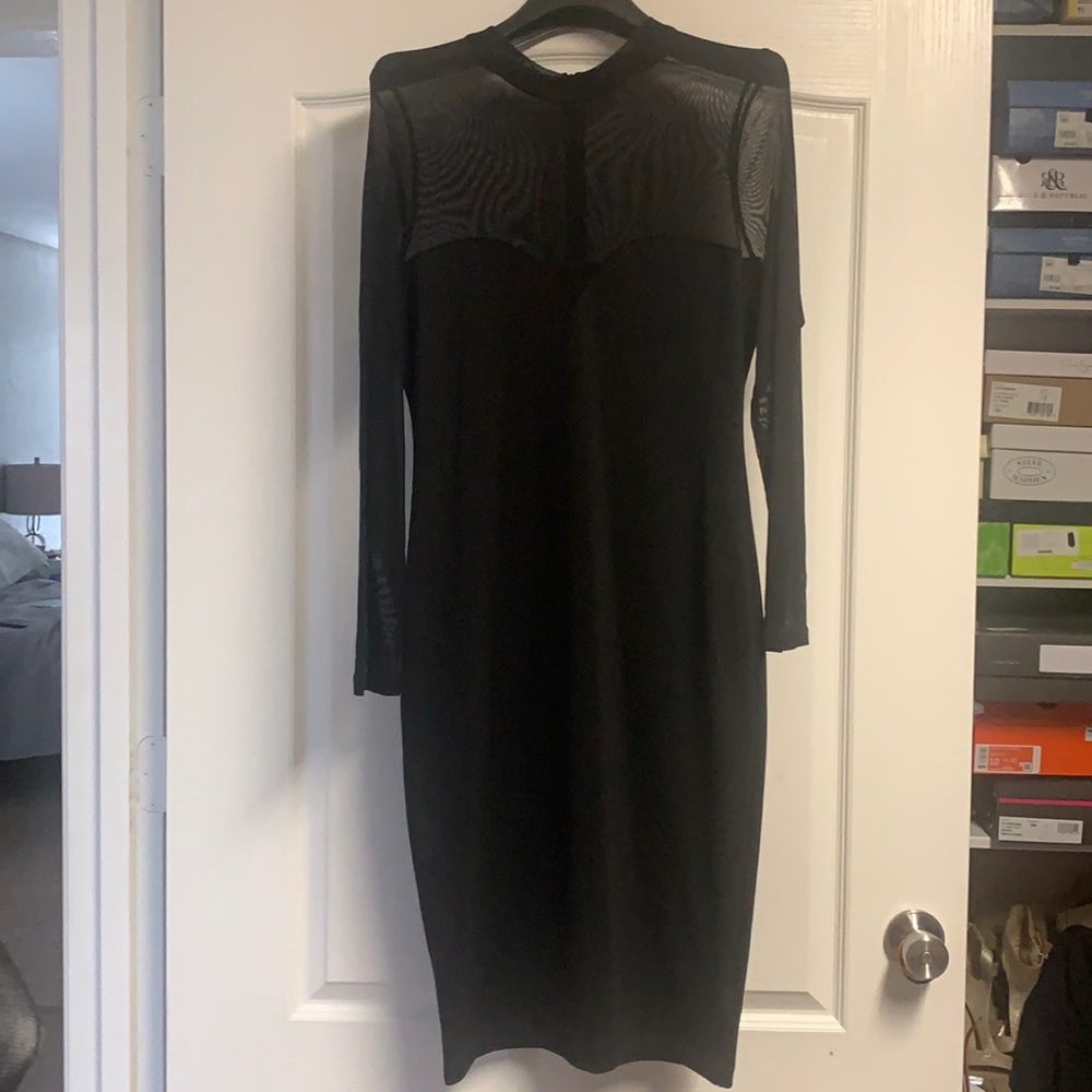 Black sheer dress